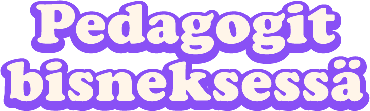 Pedagogit bisneksessä -logo